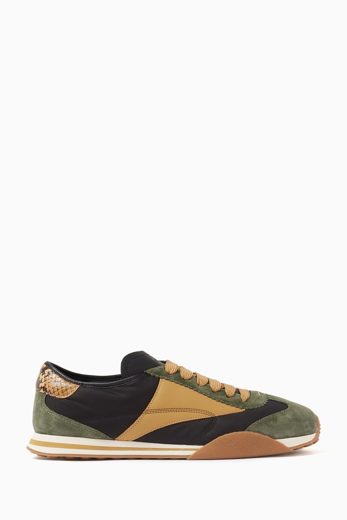 Sonney Sneakers in Leather, Green