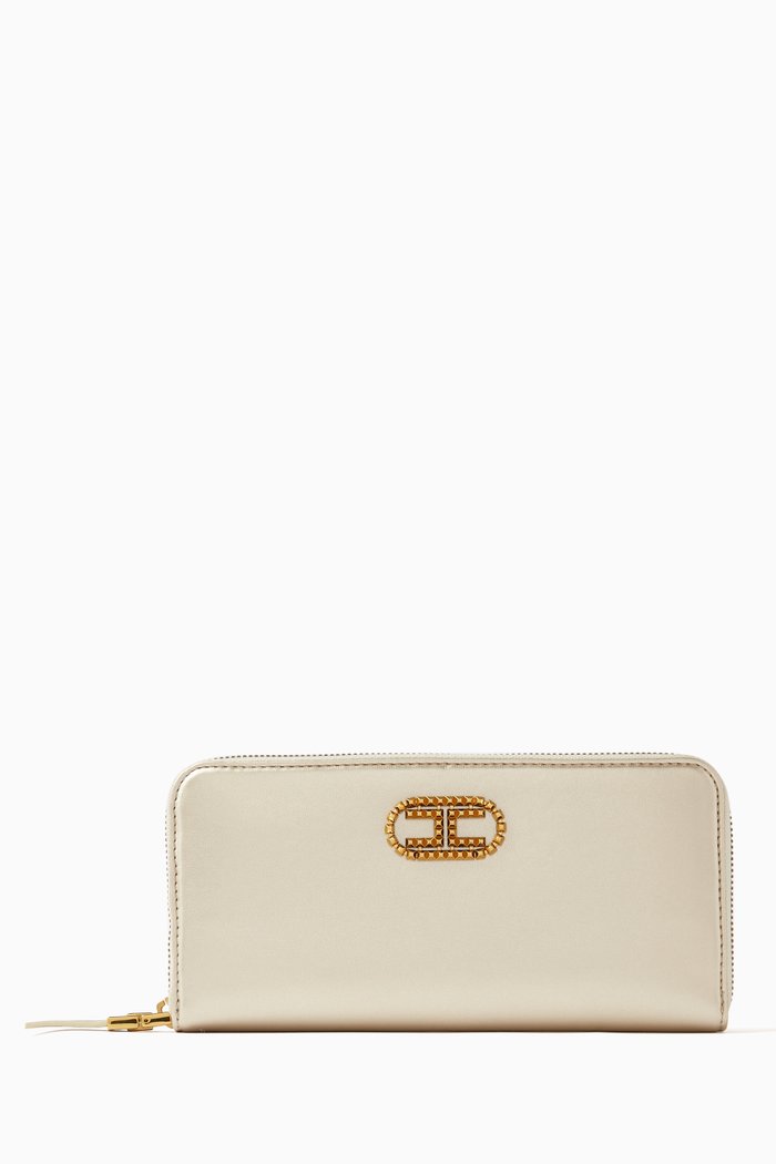 

Deep Night Wallet in Eco Leather, Gold