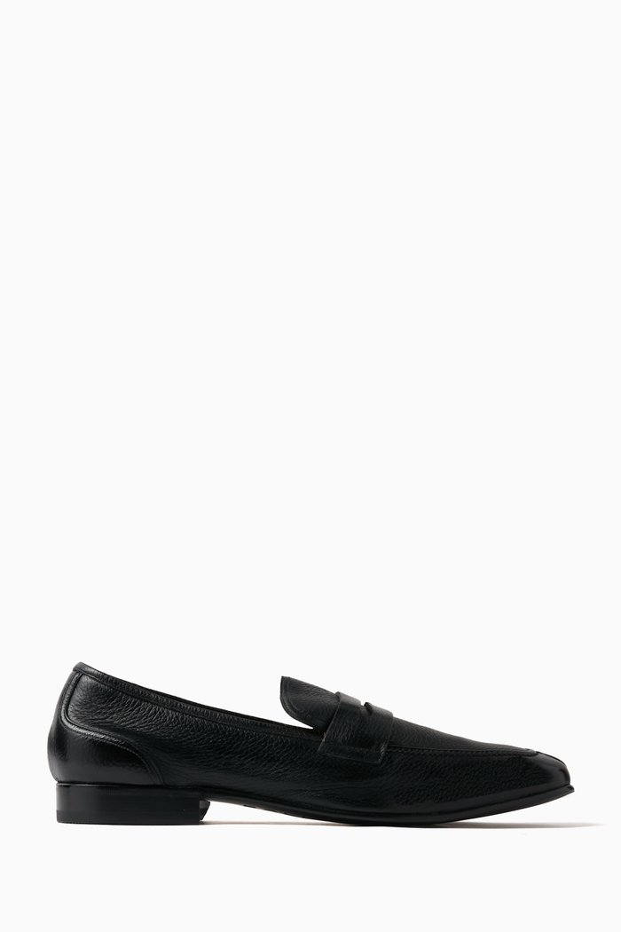 

Suisse Loafers in Deer Leather, Black