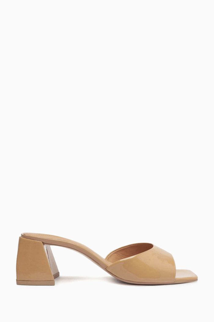 

Block-heel 60 Mules in Patent Leather, Neutral