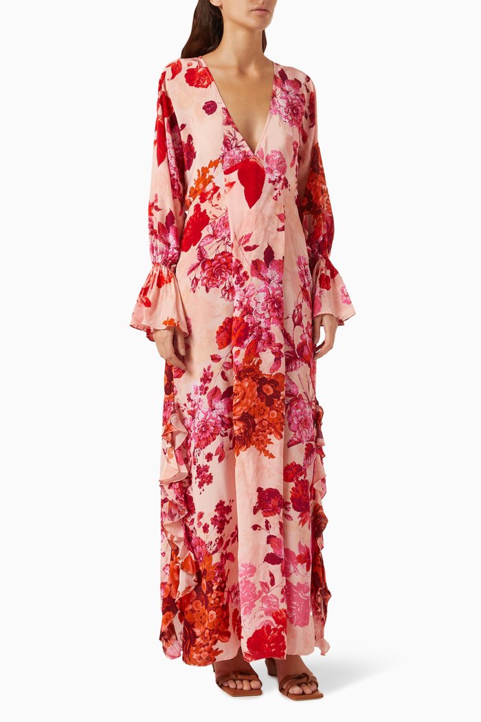 Dali Floral-print Maxi Dress, Pink