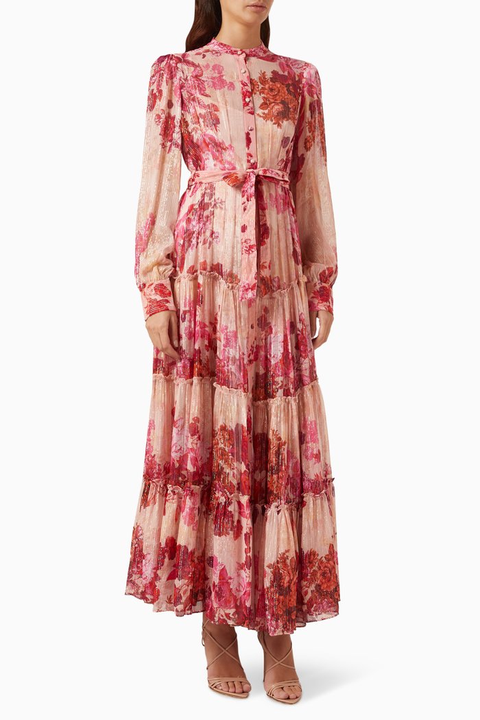 

Dali Floral-print Maxi Dress, Pink