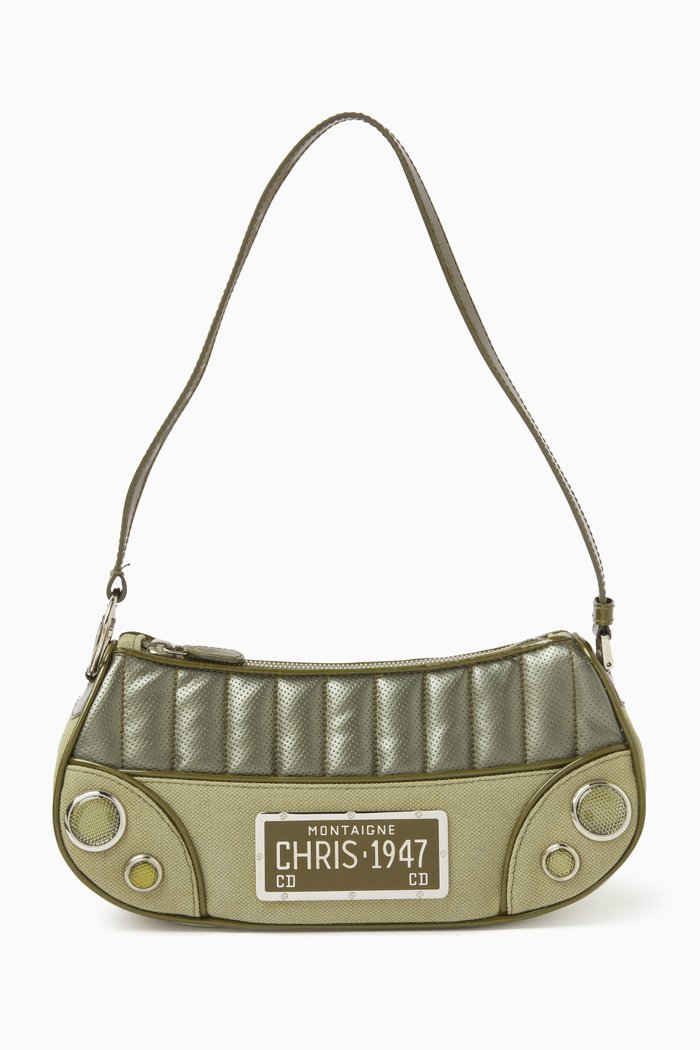 

Cadillac Shoulder Bag in Canvas & Leather, Multicolour