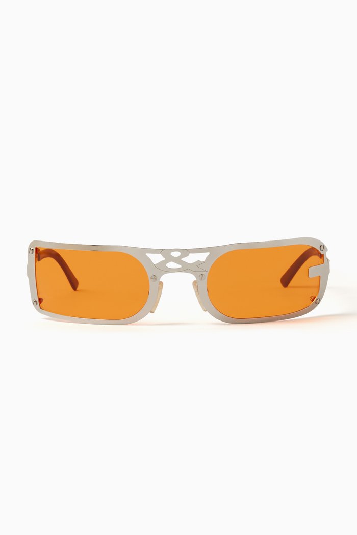 

Monogram Rectangular Sunglasses in Metal, Multicolour