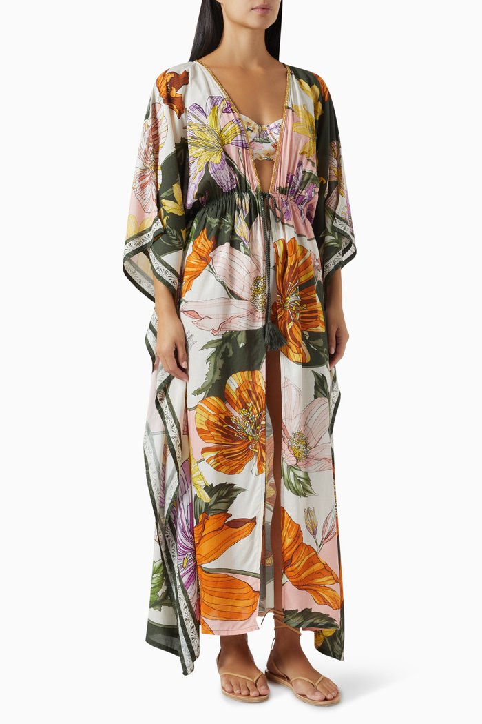 

Sam Printed Tunic Cover-up in Viscose, Multicolour
