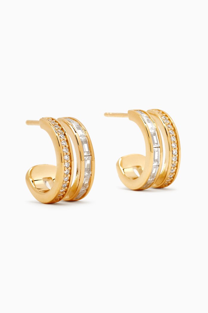 

Bianca Hoop Earrings in 18kt Gold-plated Sterling Silver