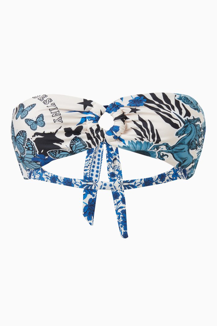 

Darya Embroidered Bandeau Bikini Top, Multicolour