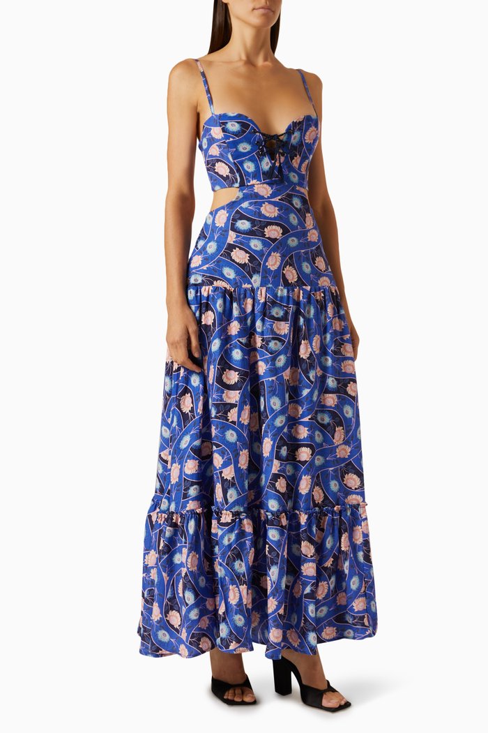 

Caprice Boreal Maxi Dress in Viscose-blend, Multicolour
