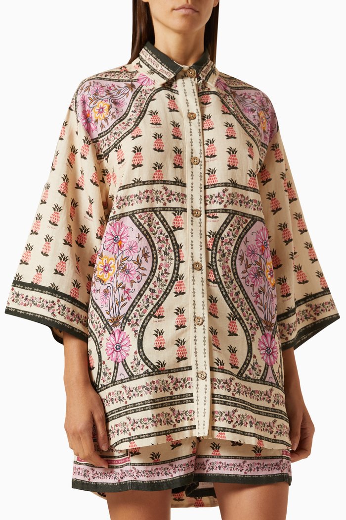 

Chrissy Printed Shirt in Viscose-blend, Multicolour