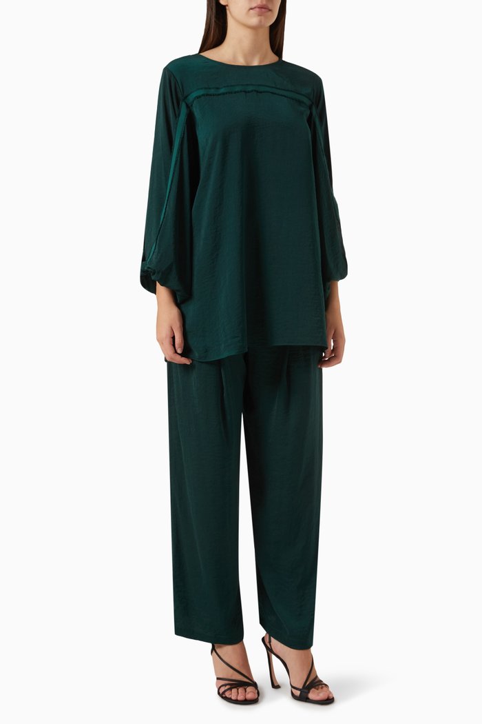 

Top & Pants Set, Green