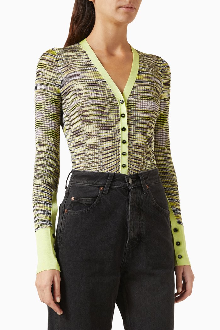 

Buttoned Bodysuit in Viscose Slub, Grey