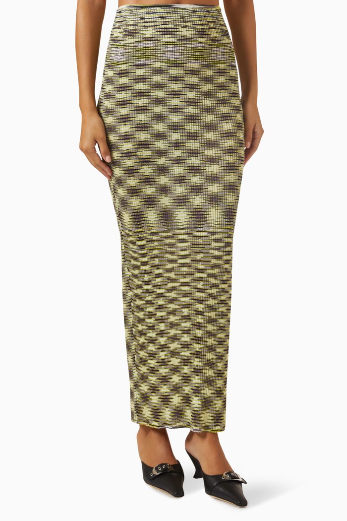 

Maxi Skirt in Rayon-stretch, Grey