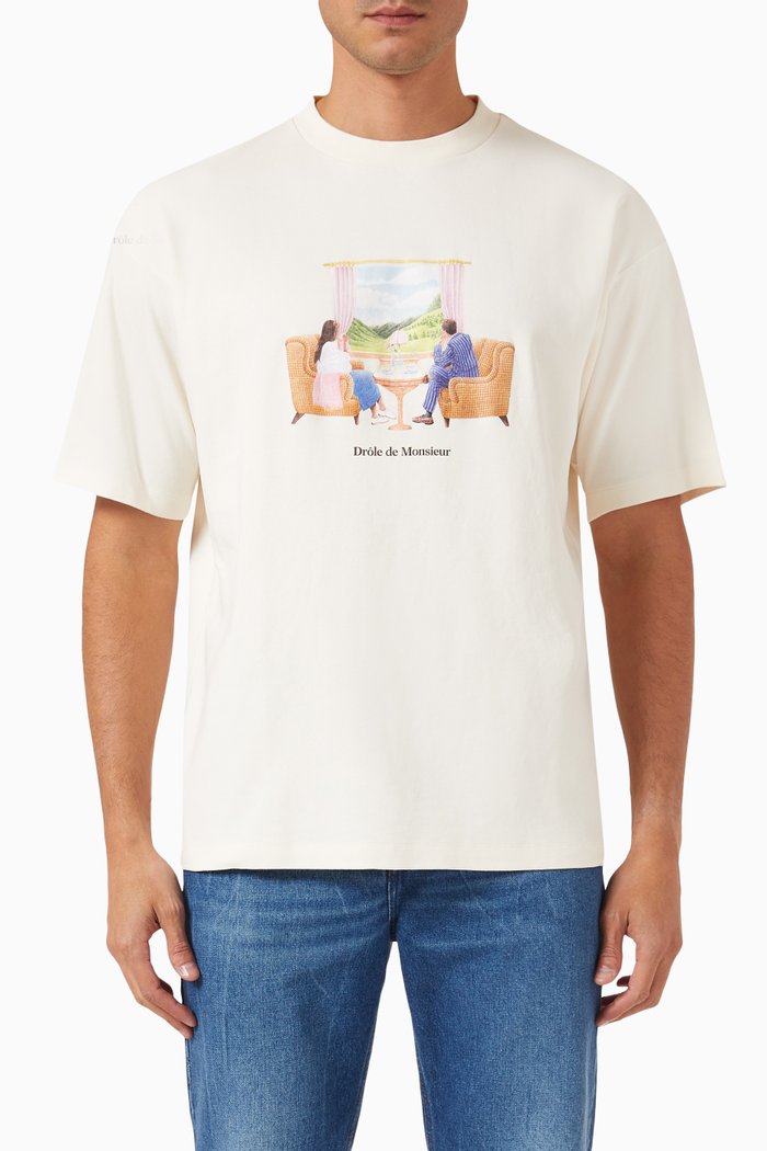 

Le T-shirt Voyage in Cotton Interlock, Neutral