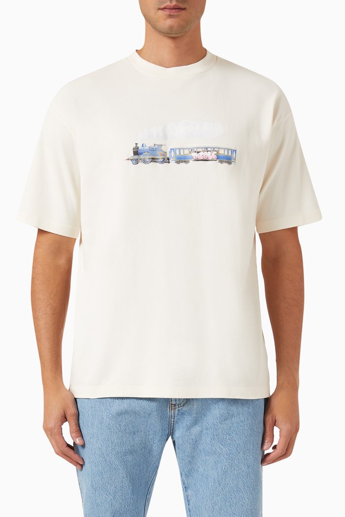 

Le T-shirt Locomotive in Cotton Interlock, Neutral