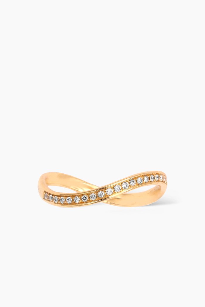 

Infinity Diamond Midi Ring in 18k Yellow Gold