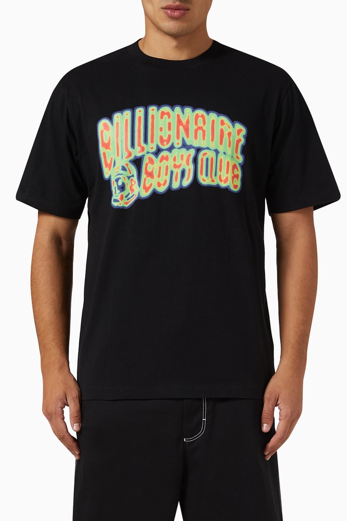 

Heat Map Arch Logo T-shirt in Cotton, Black