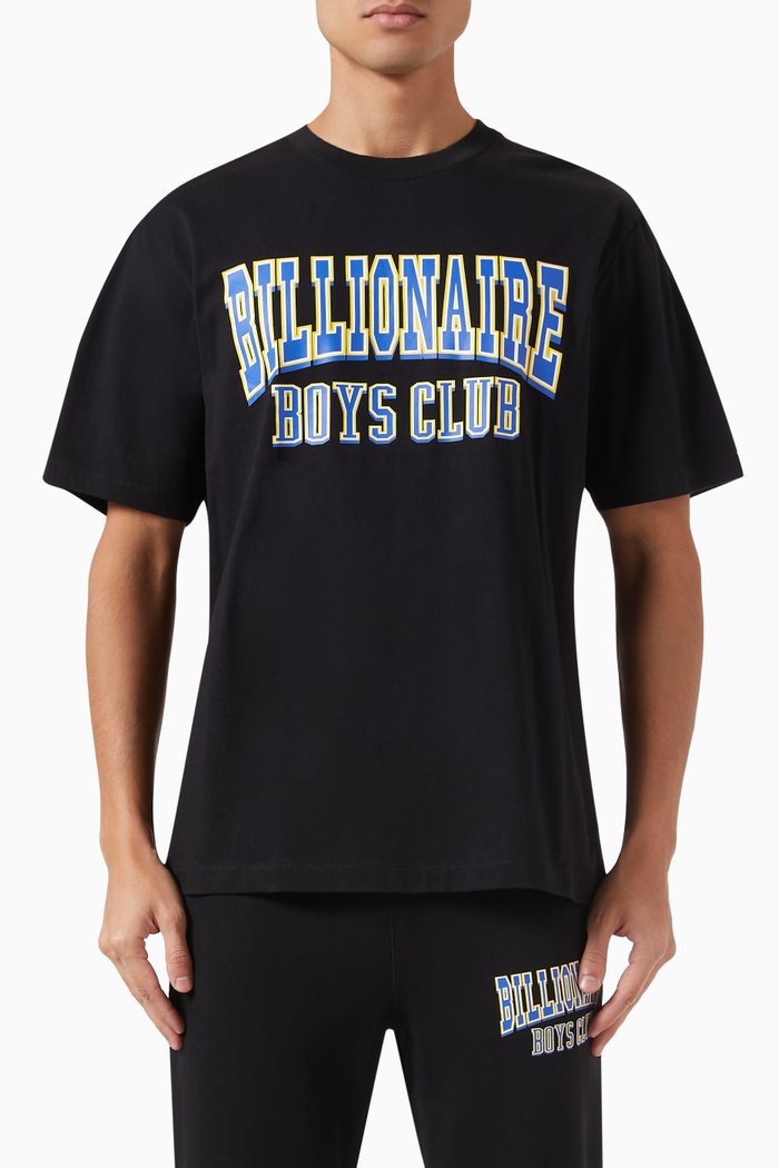 

Varsity Logo T-shirt in Cotton, Black