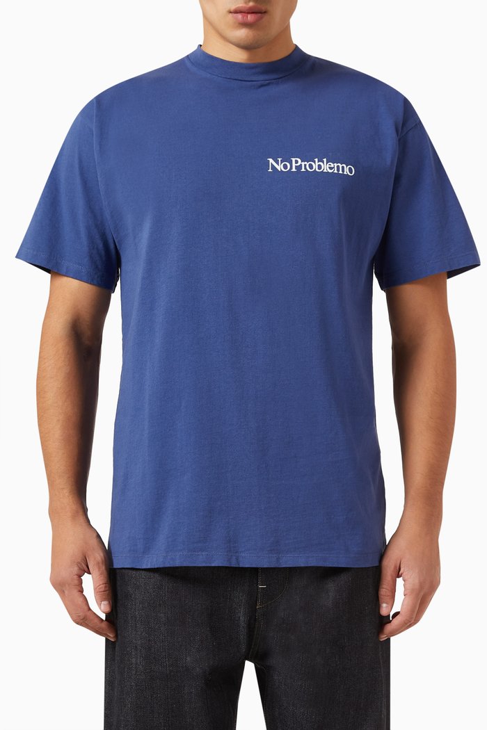 

Mini Problemo T-shirt in Cotton Jersey, Blue