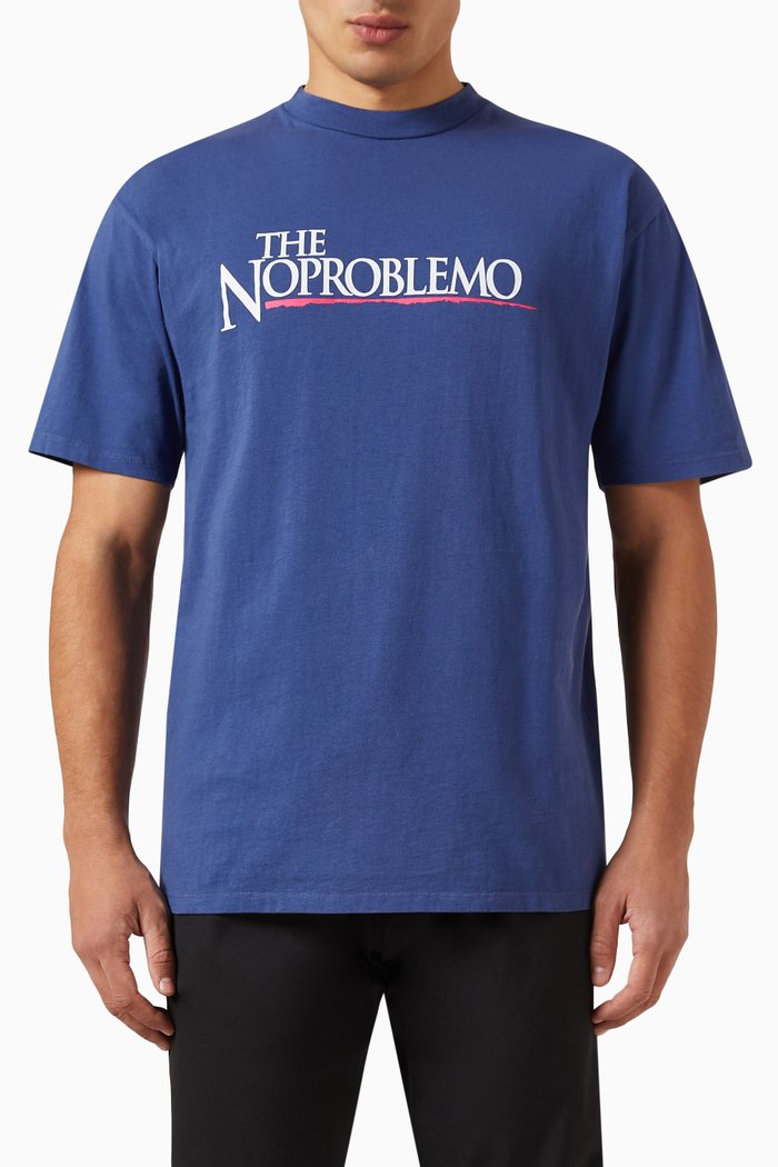 

No Problemo T-shirt in Cotton Jersey, Blue