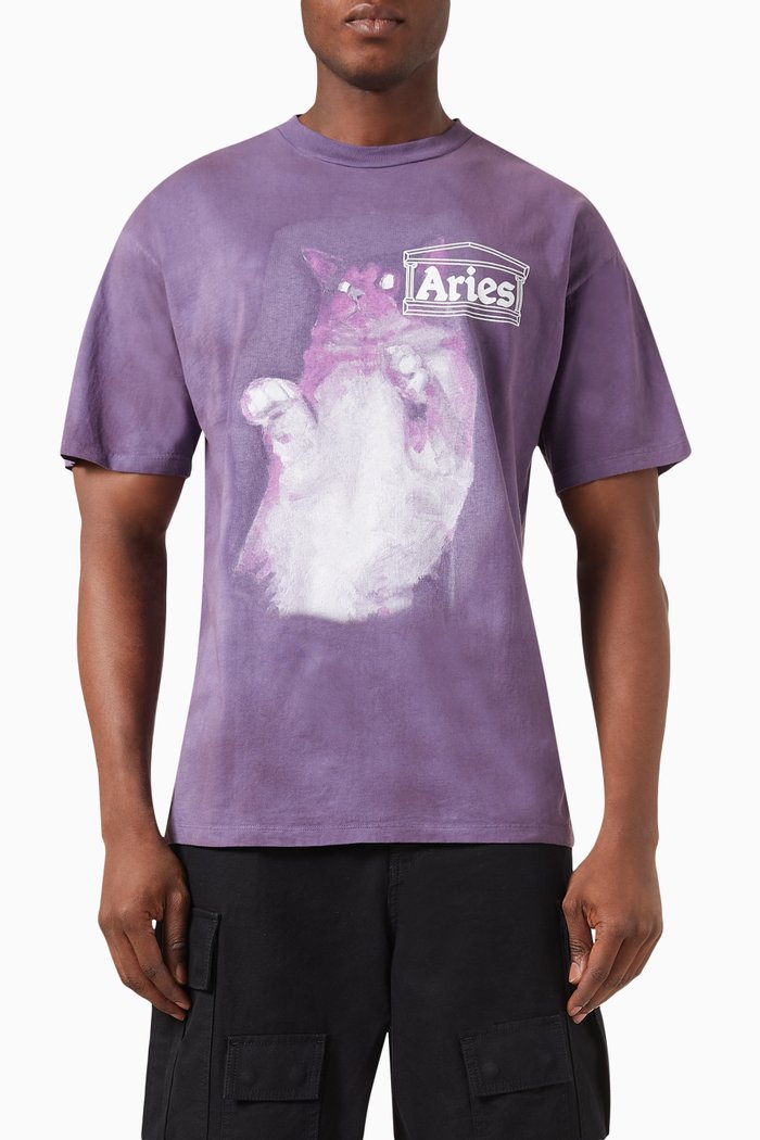 

Catseyes T-shirt in Cotton-jersey, Purple