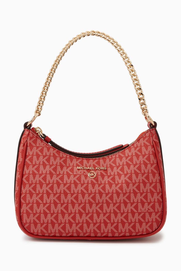 

Small Jet Set Charm Bag in Signature Monogram Canvas, Orange