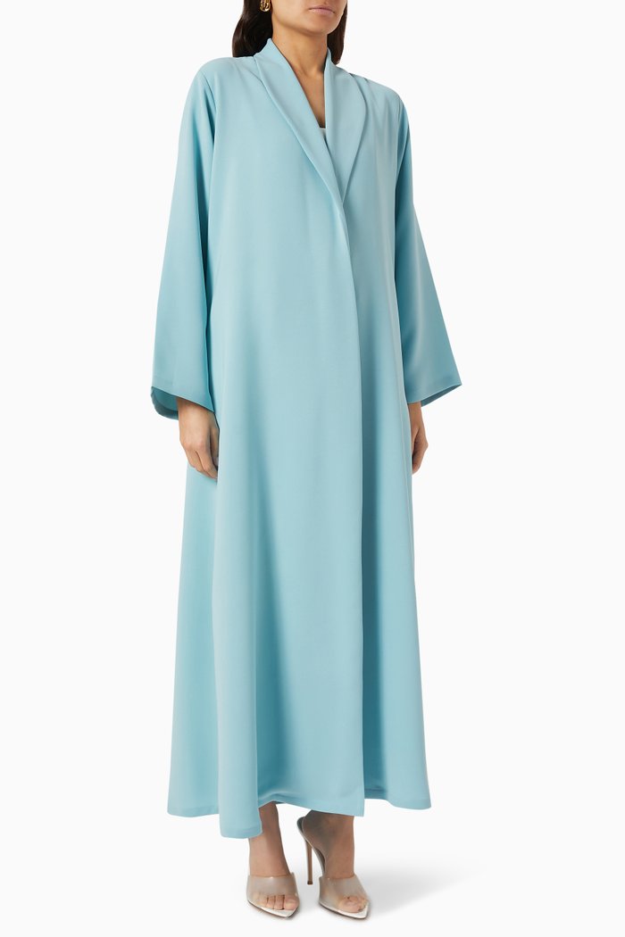 

Zainah-cut Abaya in Poly-crepe, Blue