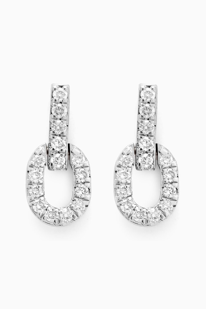 

Lync Diamond Drop Earrings in 18kt Rose Gold