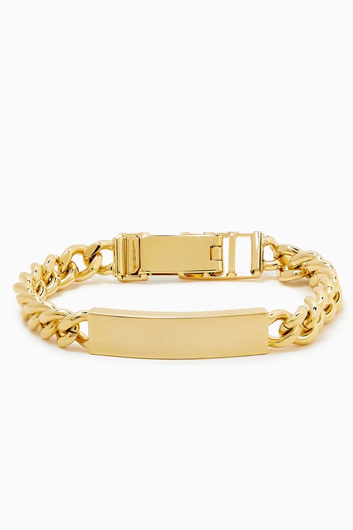 

Rediscovered 1990s Vintage Curb-chain Bracelet, Gold