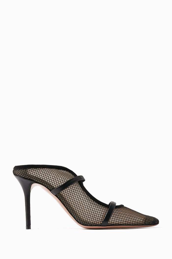 

Maureen 85 Mules in Mesh, Neutral