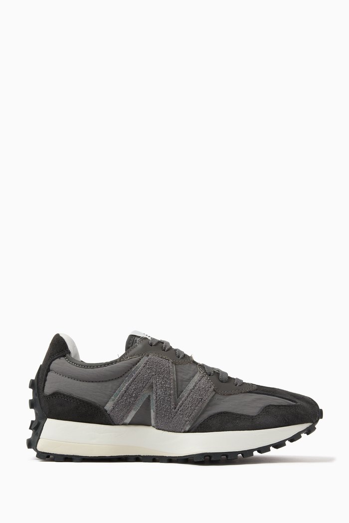 

327 Sneakers in Leather & Suede, Black