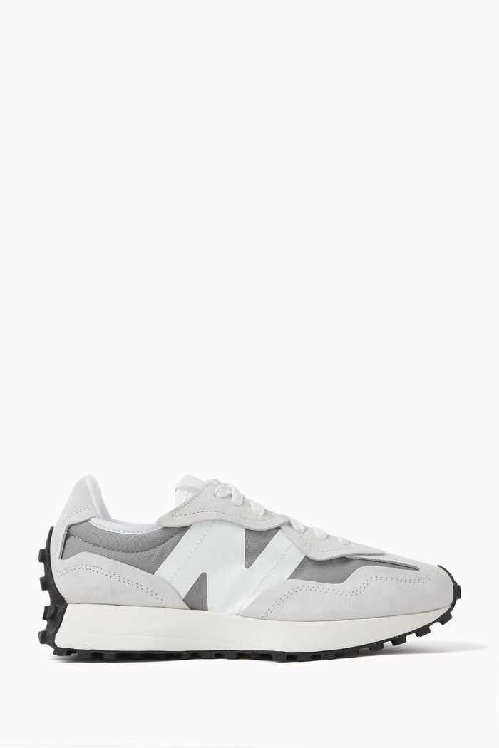 

327 Sneakers in Suede, Mesh & Nylon, Grey