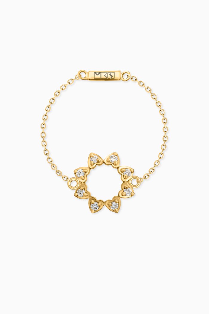 

Sunshine Chain Ring in 18kt Gold, Yellow