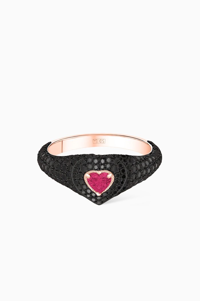 

Diamond Pink Ring in 18kt Gold, Rose gold