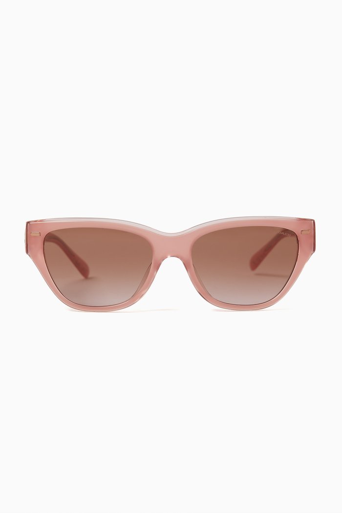 

Cat-eye Sunglasses in Acetate, Pink