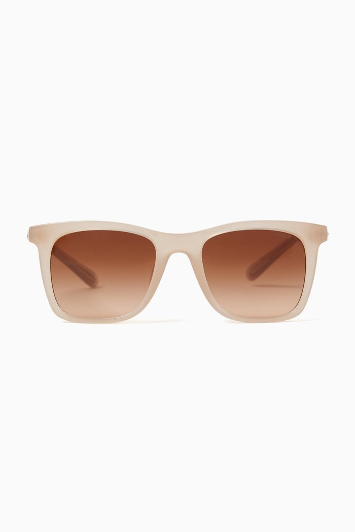 

Logo Square Sunglasses in Acetate, Neutral