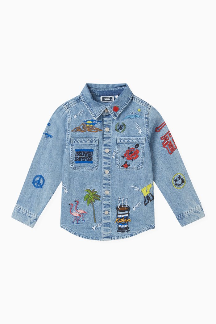 

x Otakara NYC Apollo Shirt in Denim, Blue