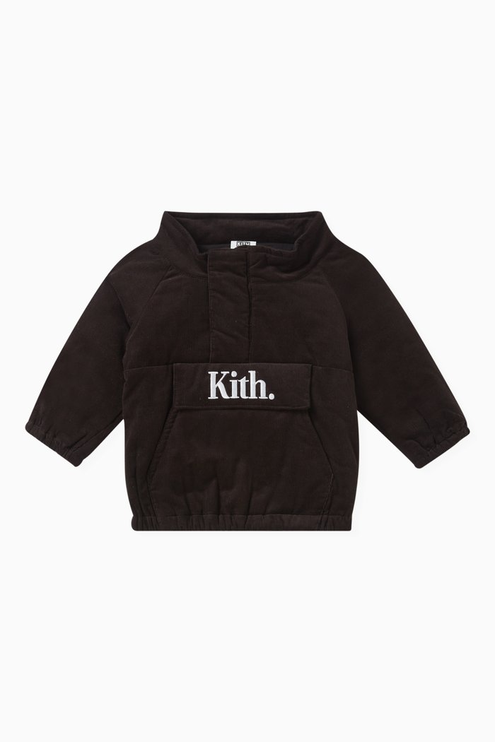 

Baby Lightweight Puffed Anorak in Micro-cord Cotton, Brown