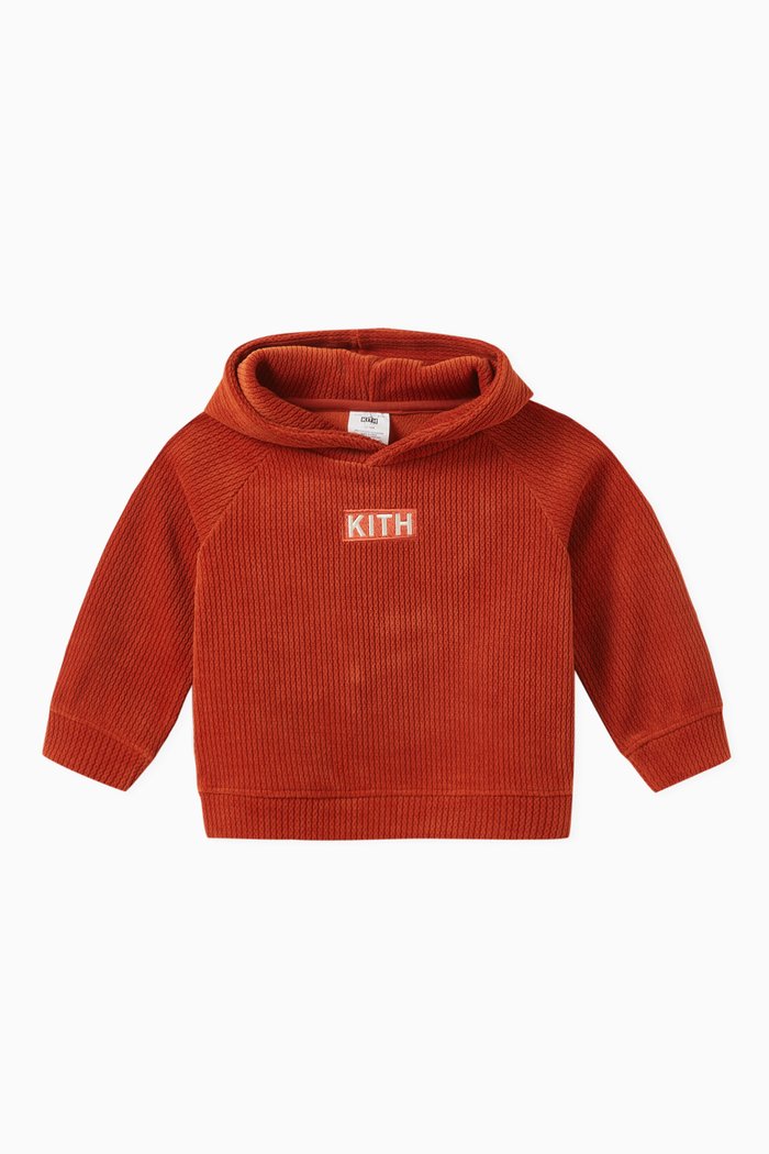 

Novelty Textured Hoodie in Rib-knit, Brown
