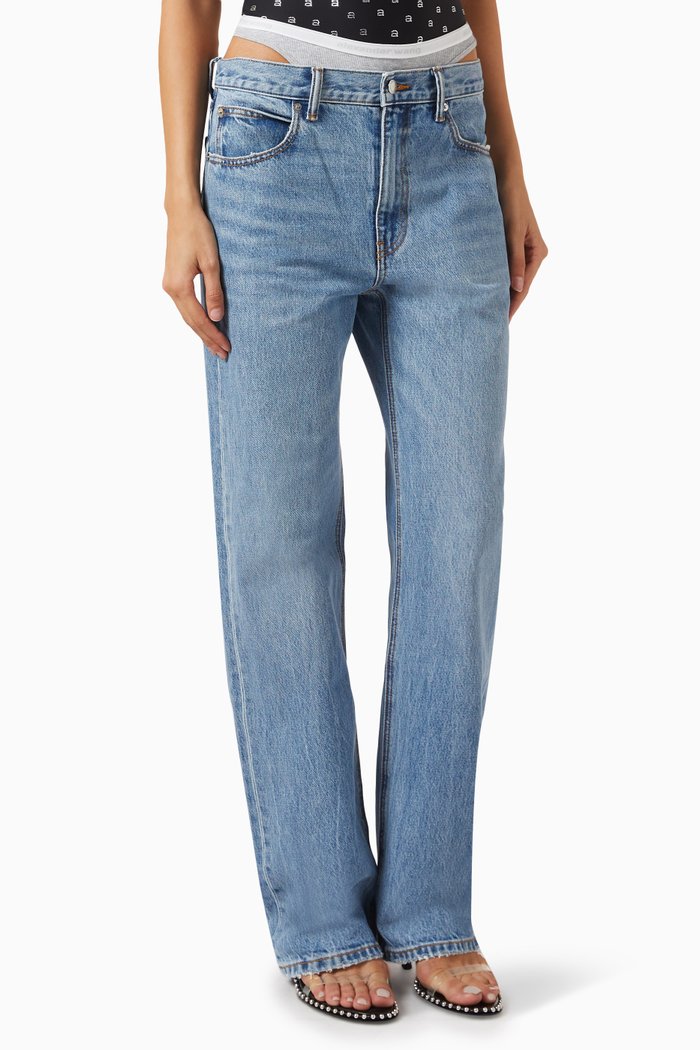 

Undie Layered Jeans in Denim, Blue
