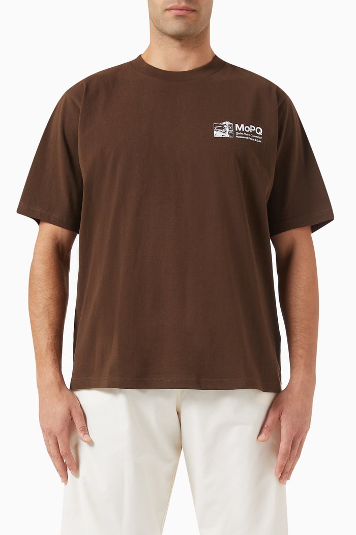 

Q.P.C. T-shirt in Cotton Jersey, Brown