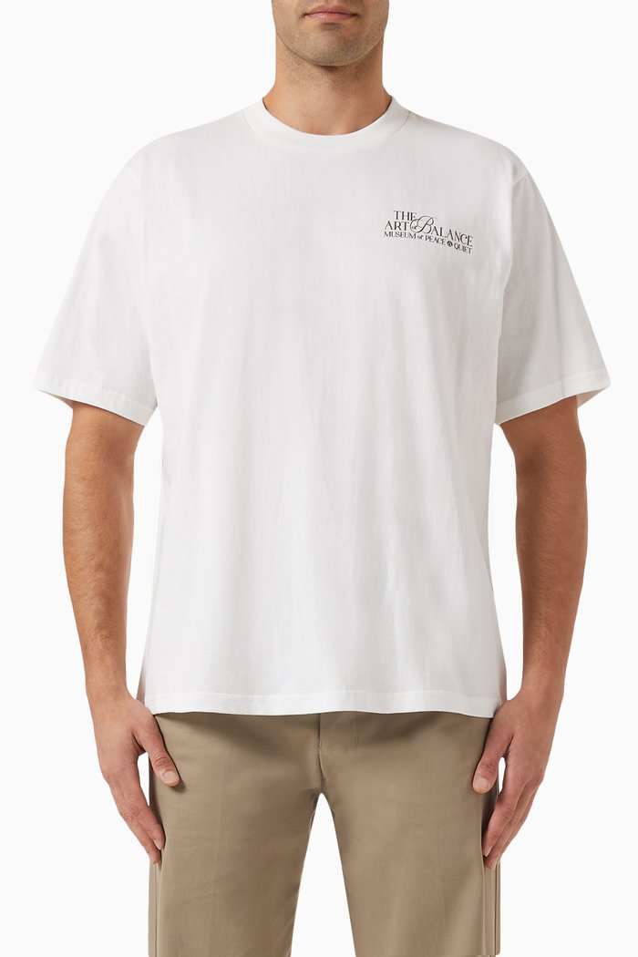 

Art Of Balance T-shirt in Cotton Jersey, White
