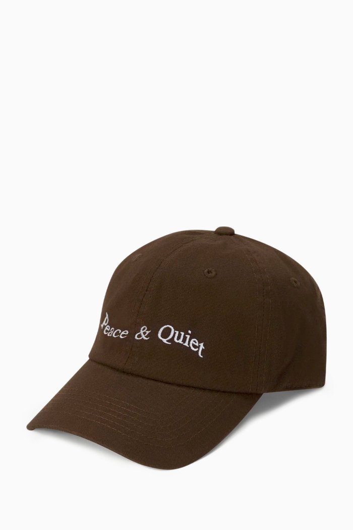 

Wordmark Dad Hat in Cotton, Brown