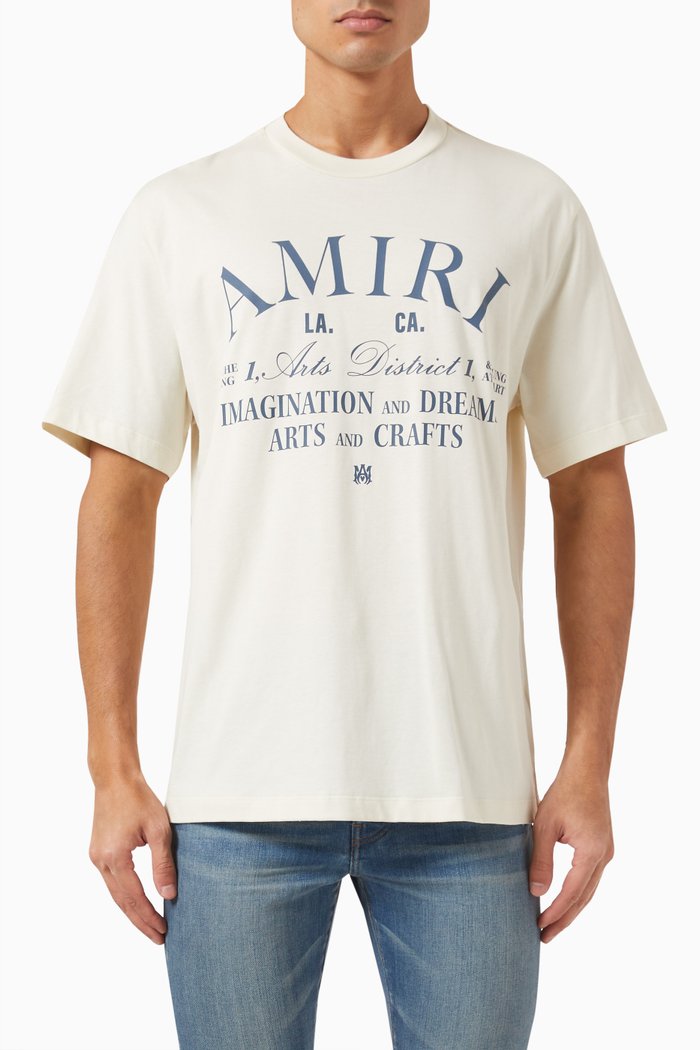 Arts District T-shirt in Cotton Jersey, Neutral