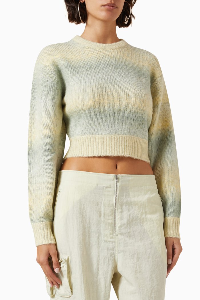 Mica Space Dye Sweater in Recycled Wool-blend, Grey