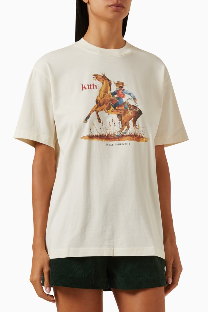 

Rodeo Vintage T-shirt in Cotton-jersey, Neutral