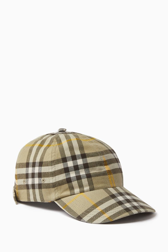 

Check Cap in Cotton, Neutral