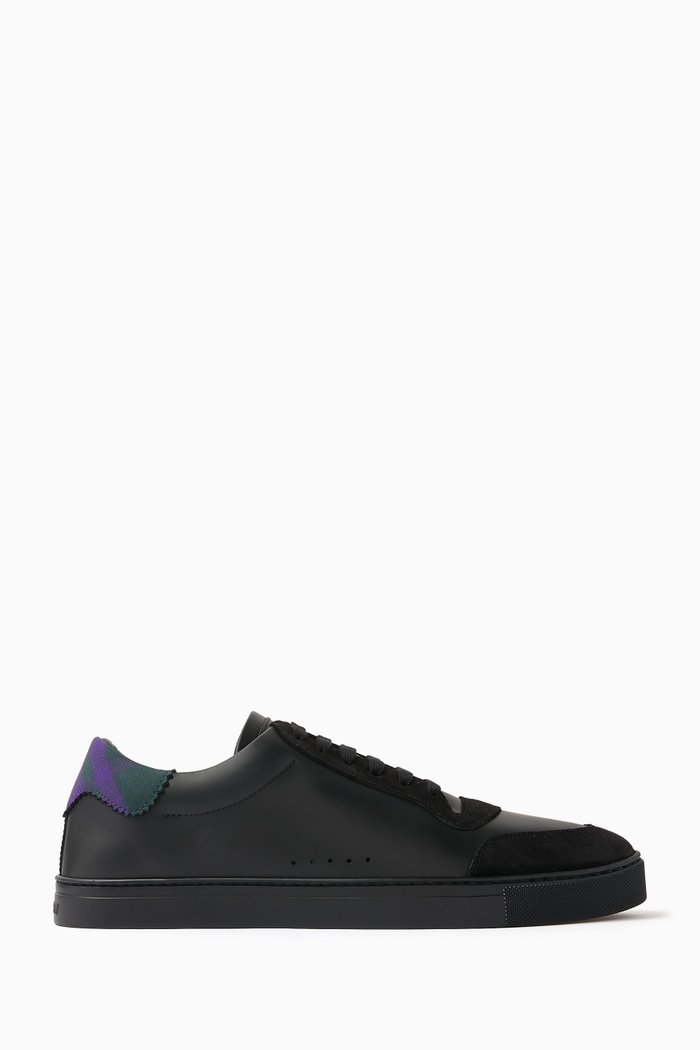 

Robin Sneakers in Leather & Suede, Black