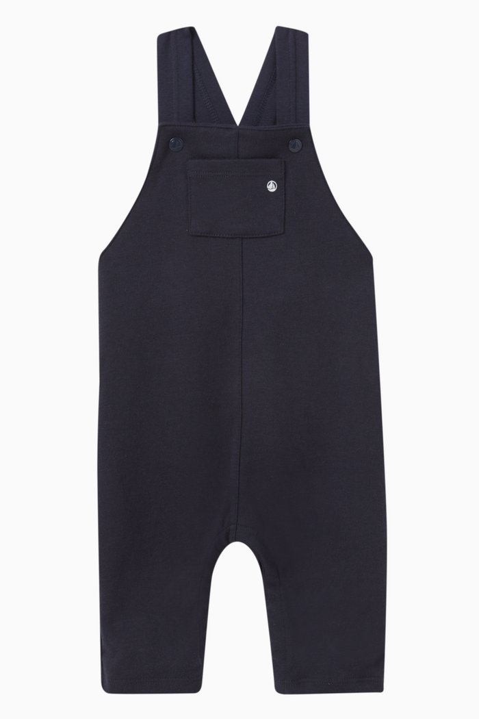 

Long Dungarees in Cotton Blend Jersey, Blue