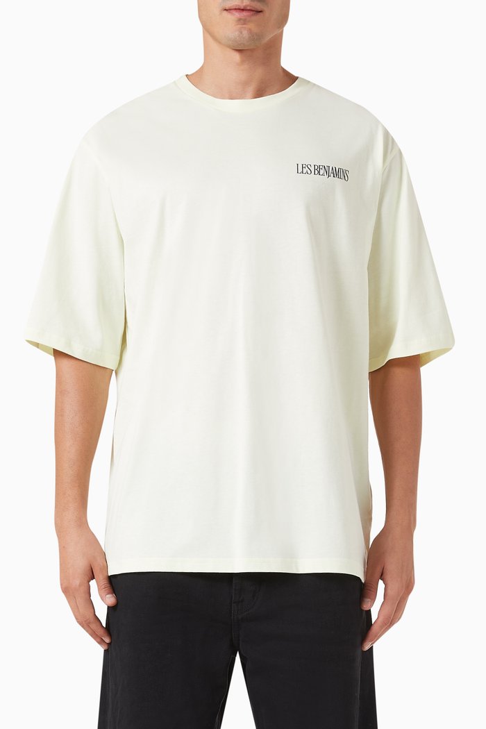 

Oversized Graphic-print T-shirt in Cotton-jersey, Neutral
