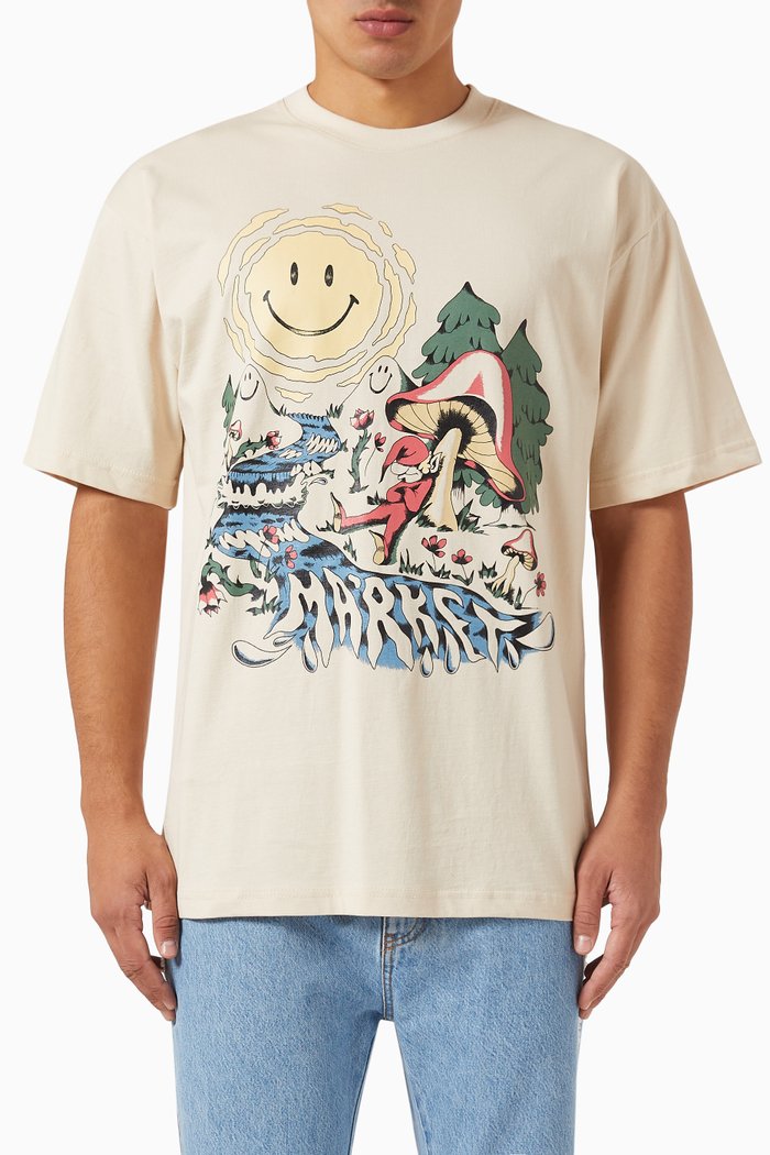 

Smiley Quiet Time T-shirt in Cotton-jersey, Neutral
